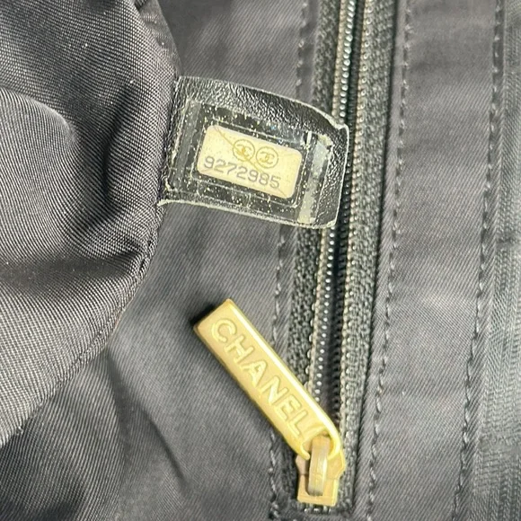 100% Authentic Pre-owned Chanel Nylon Black Tote Bag, 13.5x10x6 - Picture 13 of 16